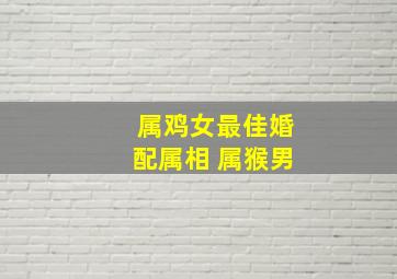 属鸡女最佳婚配属相 属猴男